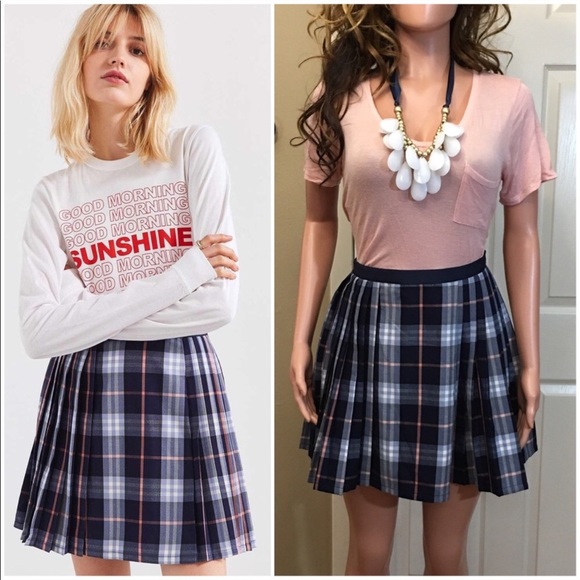 Urban Outfitters Dresses & Skirts - UO Silence + Noise plaid school girl pleated skirt